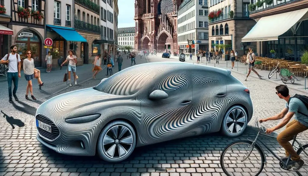 La mairie de Strasbourg inaugure des voitures « invisibles » pour lutter contre la pollution visuelle